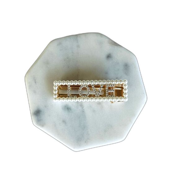 Elegant Pearl Hair Clip Barrette Bride Hair Accessories for Women - Picture 5 of 7